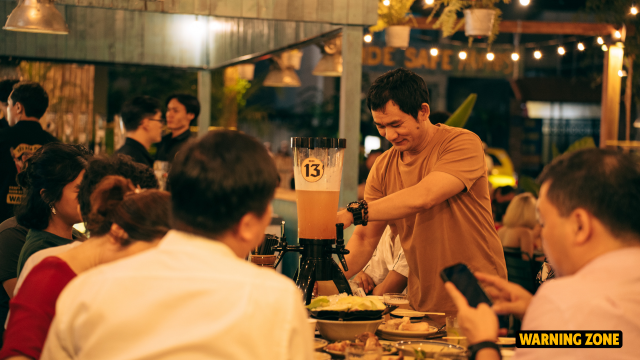 Đặt bàn qua app - Nhận ngay tháp bia 13
